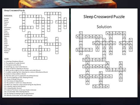 sleep crossword clue